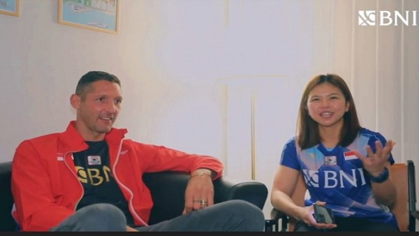 Marco Materazzi bersama Greysia Polii / Foto: Ist-1635041461