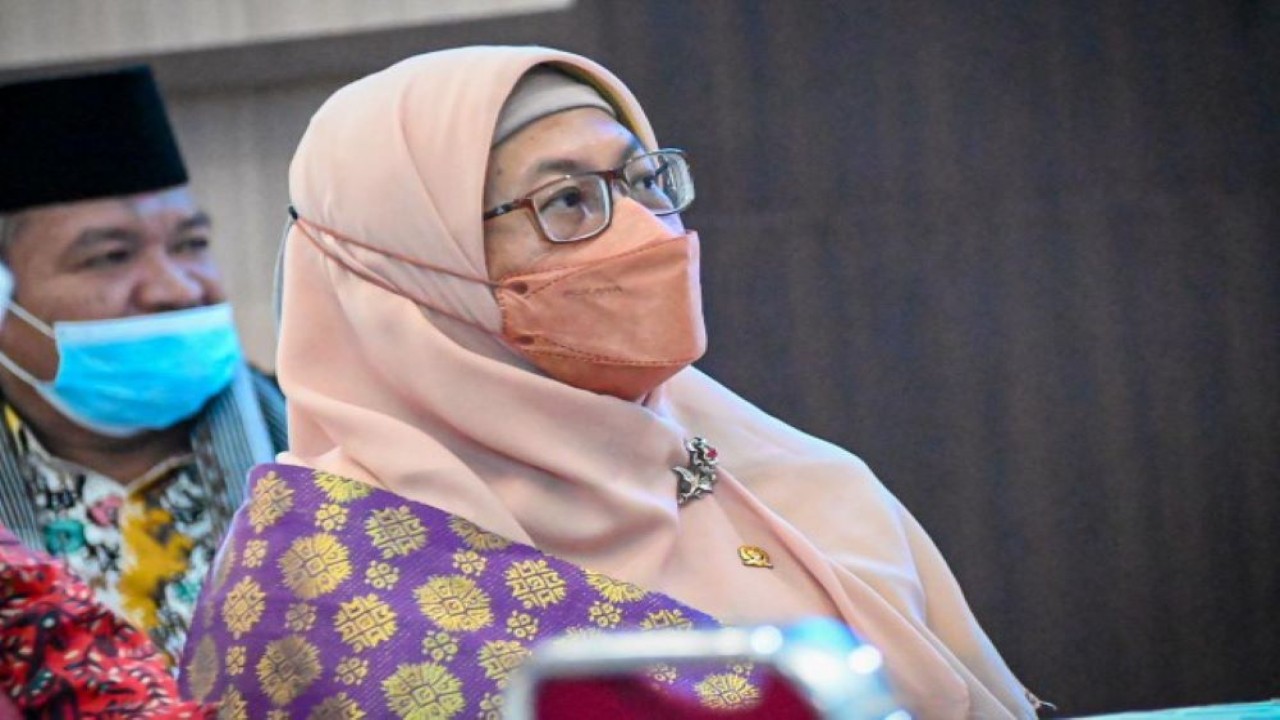 Anggota Komisi X DPR RI Ledia Hanifa Amaliah saat mengikuti Kunjungan Kerja Spesifik Bidang Pendidikan Komisi X DPR RI ke Kabupaten Langkat. (Ridwan/nvl)