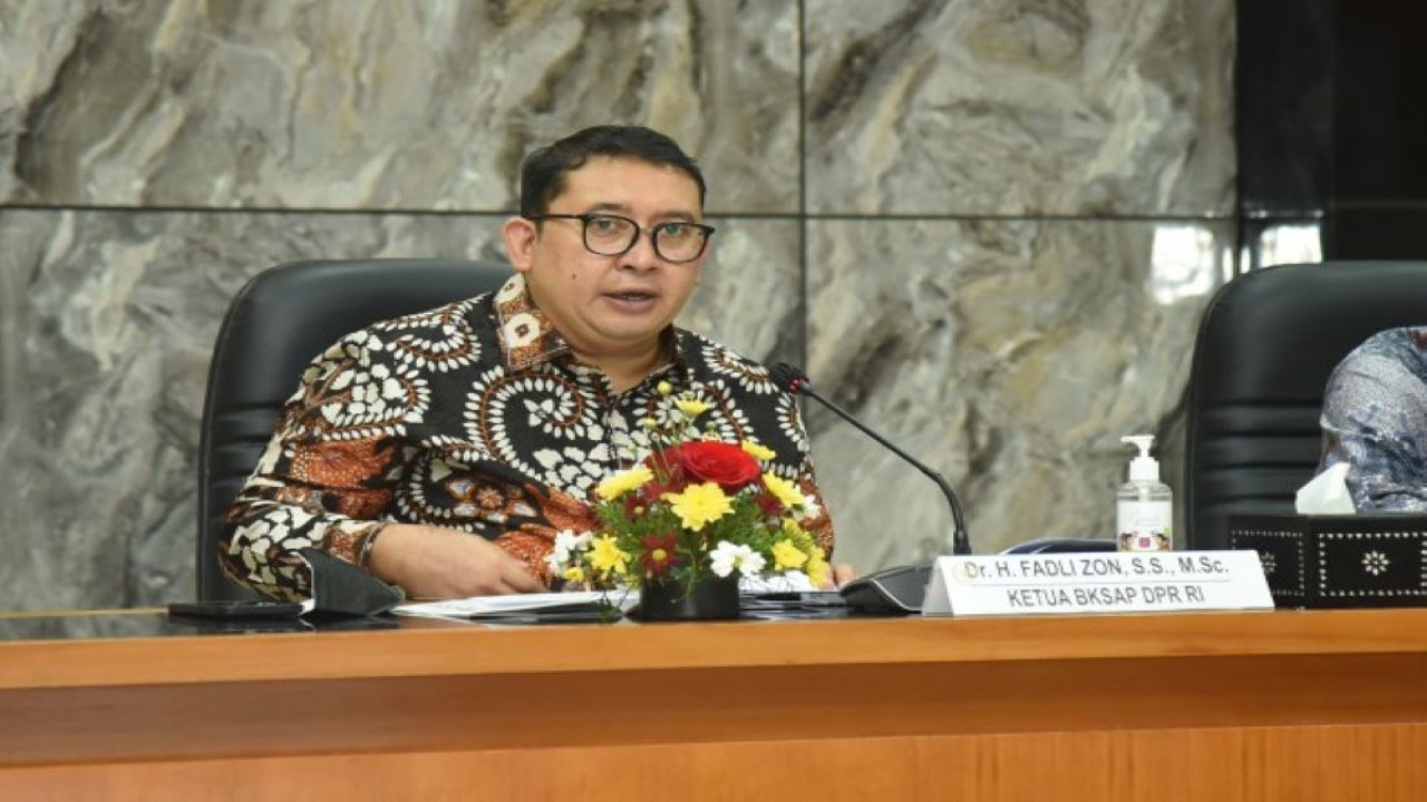 Ketua Badan Kerja Sama Antar Parlemen (BKSAP) DPR RI Fadli Zon. (Runi/rni)