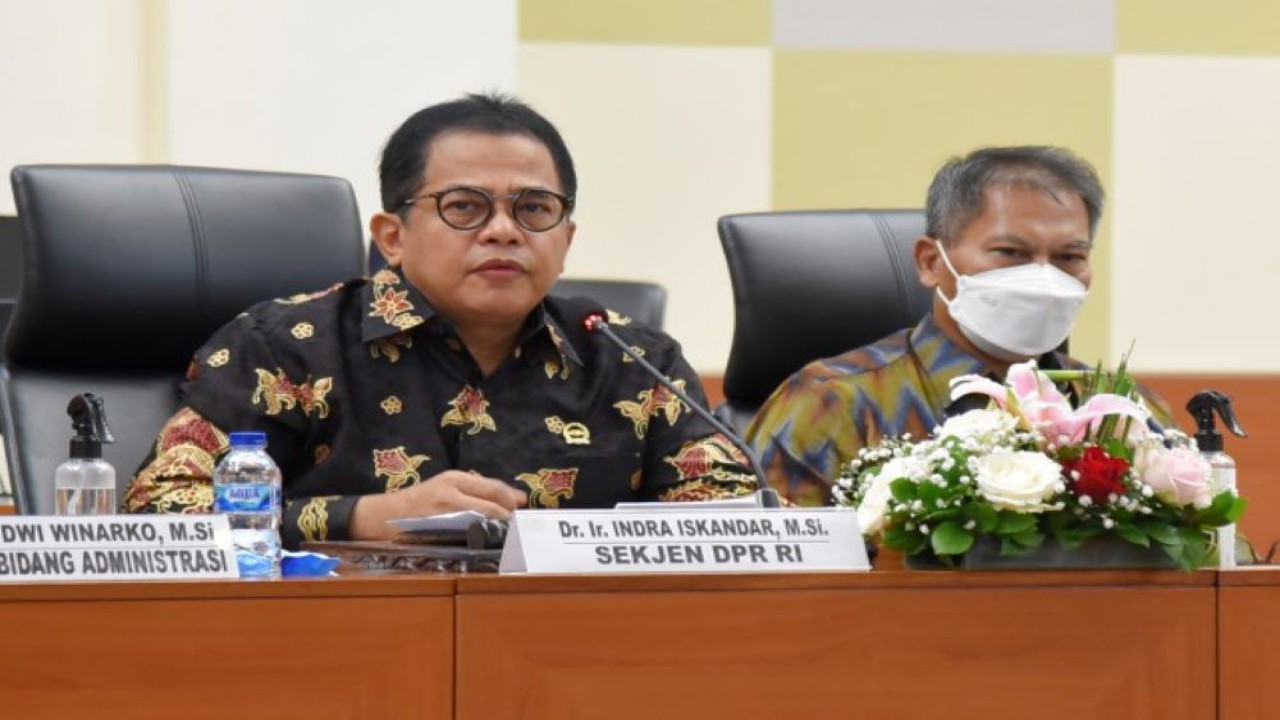 Sekretaris Jenderal DPR RI Indra Iskandar. (Runi/rni)