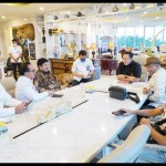 Ketua MPR RI Bambang Soesatyo bersama Kepala  BPIP Yudian Wahyudi, Gubernur Lemhanas Andi Widjajanto dan Pengurus Yayasan Generasi Lintas Budaya (GLB)-1650944834