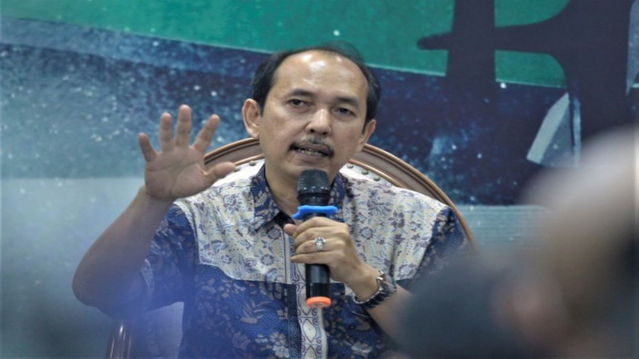 Wakil Ketua Komisi II DPR RI Yanuar Prihatin dalam diskusi Dialektika Demokrasi bertema 'Mengawal Tahapan Pemilu 2024' di Gedung Nusantara III, Senayan, Jakarta, Kamis (9/6/2022). (Andri)