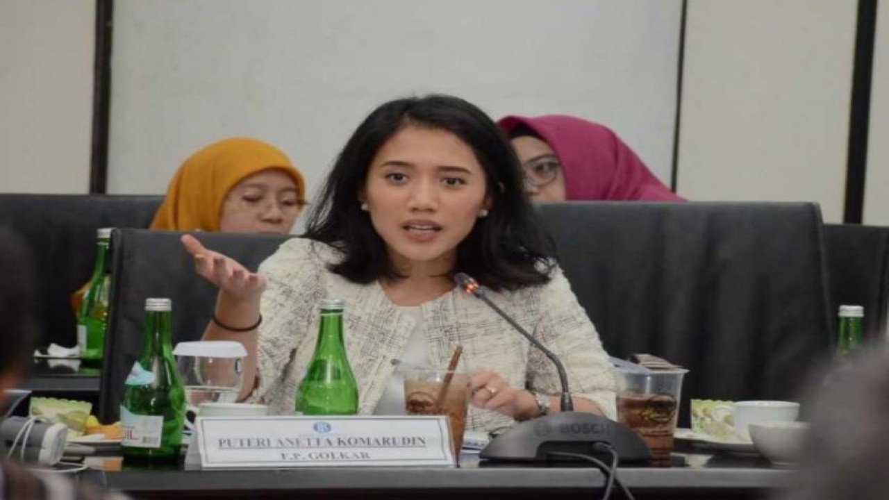 Anggota Komisi XI DPR RI Puteri Anetta Komaruddin. (Dok/Man)