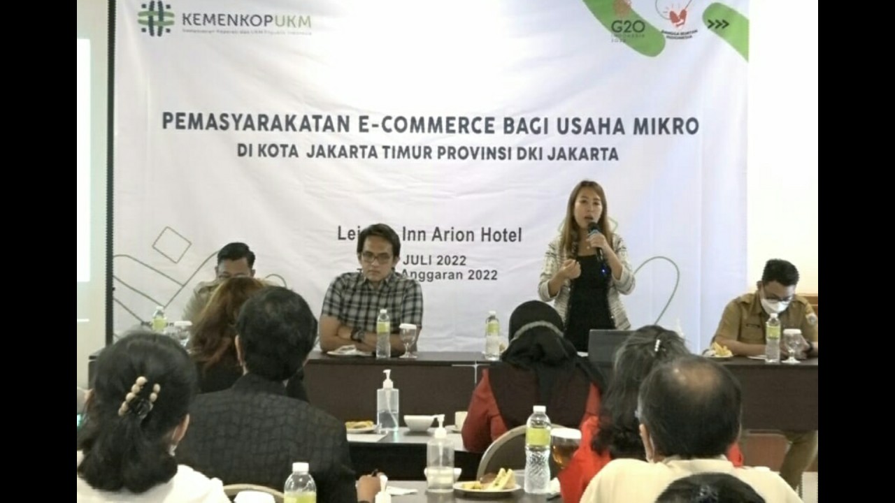 Pelatihan e-commerce yang digelar Anggota DPR RI Sondang Tampubolon, Kemenkop UKM dan Pemprov DKI.