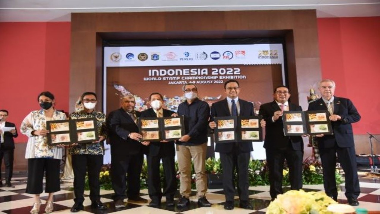 Ketua Badan Kerja Sama Antar Parlemen Dunia (BKSAP) DPR RI Fadli Zon menghadiri Kompetisi dan Pameran Filateli Dunia (World Stamp Championship and Exhibition Indonesia). (Naefuroji/OD)