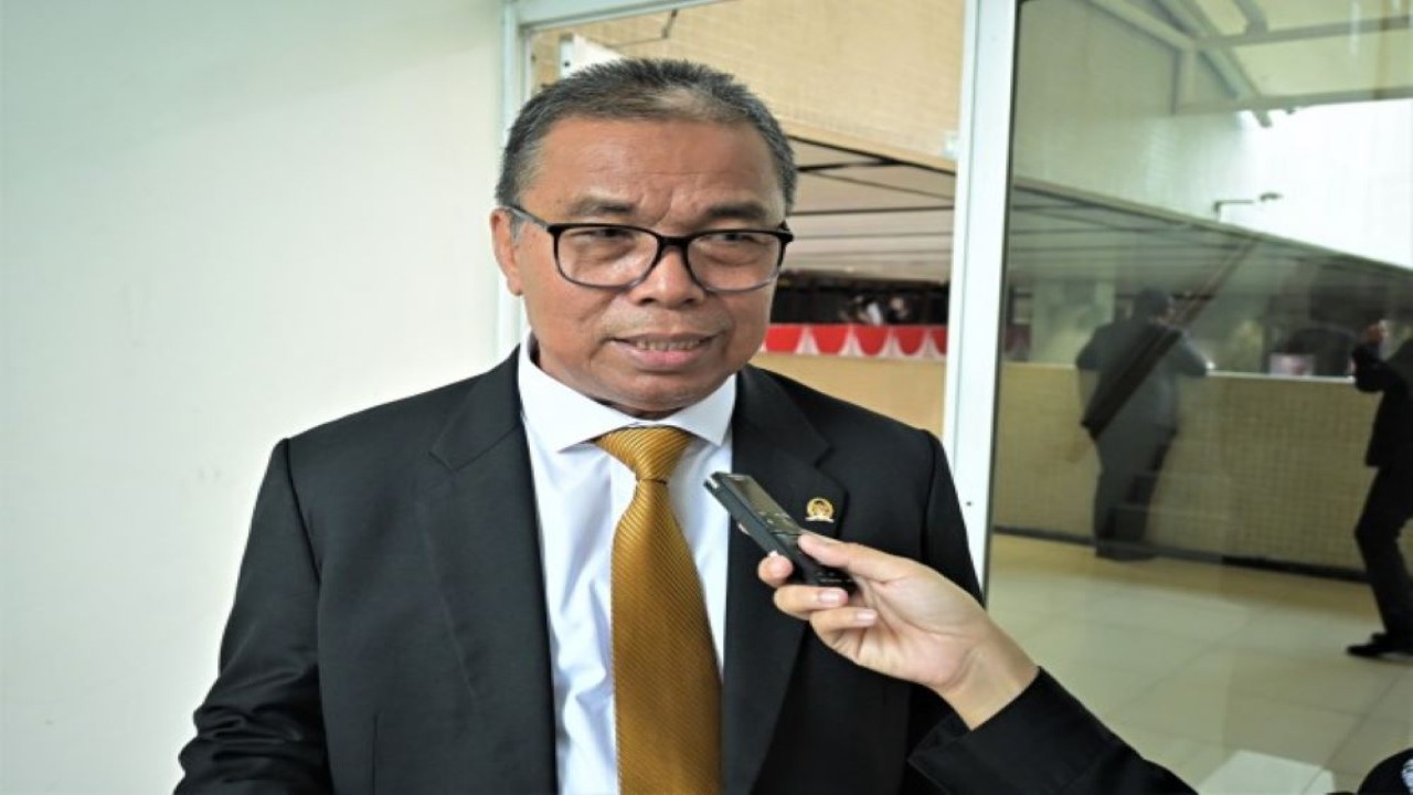 Anggota Komisi IV DPR RI Hermanto usai mengikuti Sidang Tahunan MPR RI, Sidang Bersama DPR RI-DPD RI serta Pidato Kenegaraan Presiden RI, di Gedung Nusantara, Senayan, Jakarta, Selasa (16/8/2022). (Erman/Man)