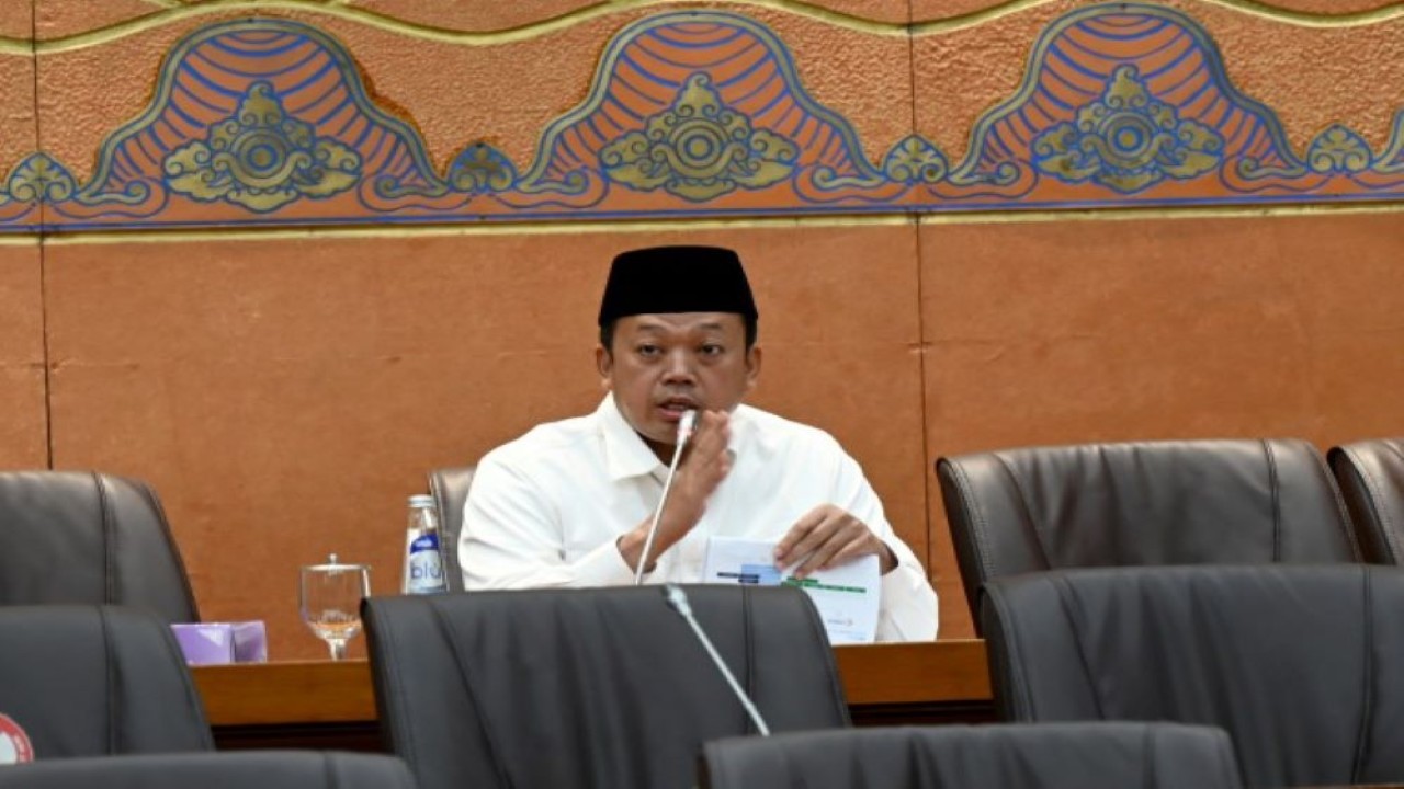 Anggota Komisi VI DPR RI Nusron Wahid saat menghadiri Rapat Dengar Pendapat Komisi VI DPR RI dengan Direktur Utama PT Indonesia Asahan Aluminium (Persero)/MIND ID, Direktur Utama PT Aneka Tambang Tbk, dan Direktur Utama PT Freeport Indonesia yang diselenggarakan di Gedung Nusantara I, Senayan, Jakarta, Senin (12/9/2022). (Mentari/mr)