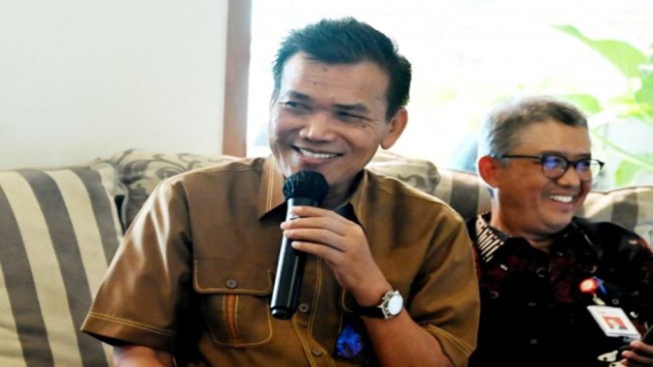 Anggota Komisi XI DPR RI Musthofa saat mengikuti Kunjungan Kerja Spesifik Komisi XI DPR RI di Semarang, Jawa Tengah, pada Jumat (23/9/2022). (Bianca/nvl)