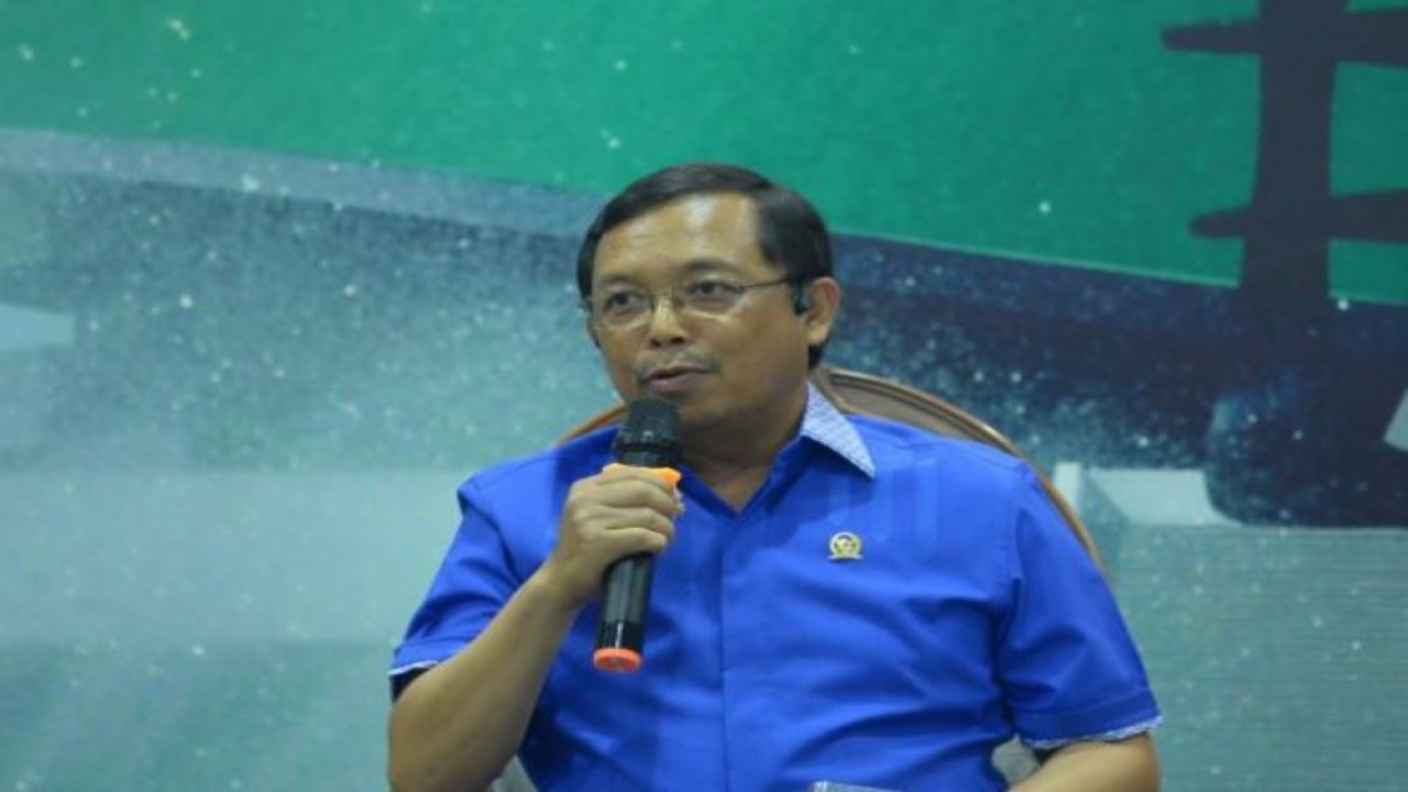 Anggota DPR RI Herman Khaeron dalam Diskusi Dialektika Demokrasi yang bertemakan 'Benarkah Pemilu 2024 Akan Curang?', di Media Center DPR RI, Senayan Jakarta, Kamis (29/9/2022). (Andri/nvl)