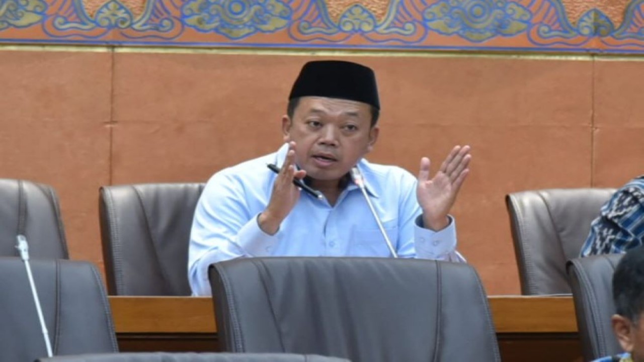 Anggota Komisi VI DPR RI Nusron Wahid saat Rapat Kerja Komisi VI DPR RI dengan Menteri Perdagangan RI di ruang rapat Komisi VI, Nusantara I, Senayan, Jakarta, Senin (3/10/2022). (Oji/Man)