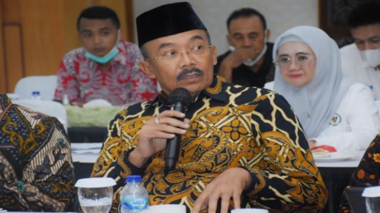 Anggota Komisi II DPR RI Agung Widyantoro saat mengikuti Kunjungan Kerja Spesifik Komisi II DPR RI, di Semarang, Jawa Tengah, Rabu (23/11/2022). (Nadya/nr)