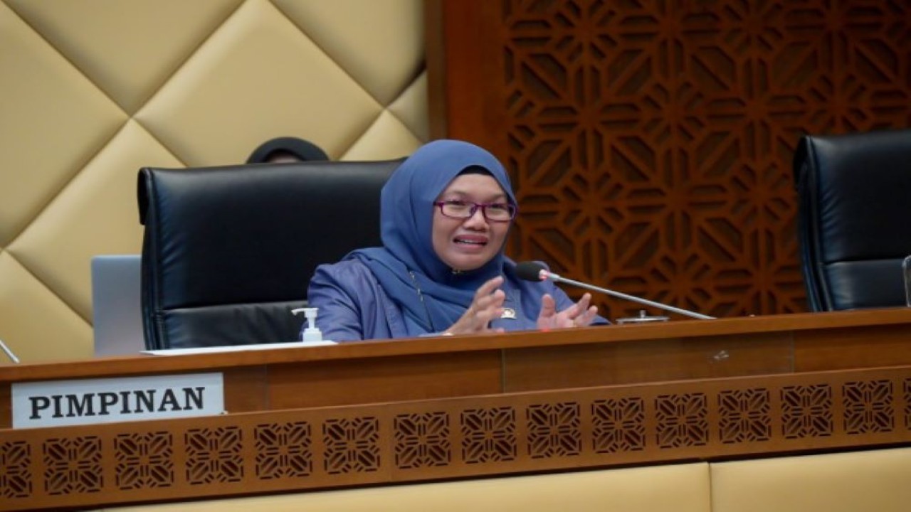 Anggota Komisi II DPR RI Dian Istiqomah saat menerima audiensi dari Maju Perempuan Indonesia (MPI). (Mentari/nvl)