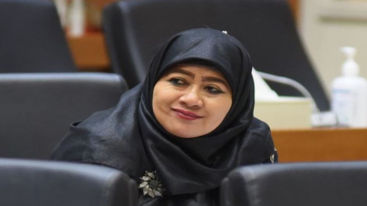 Anggota Baleg DPR RI Endang Maria Astuti saat mengikuti RDPU dengan Ketua ARSPI dan Ketua AIPKI. (Devi/nr)