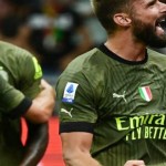 Foto arsip - Pemain AC Milan asal Prancis Olivier Giroud saat pertandingan Serie A melawan Bologna di Milan 27 Agustus 2022 (ANTARA/AFP/MIGUEL MEDINA)-1669171563