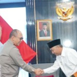 Kapolda Sumsel menerima audiensi Pj Bupati Musi Banyuasin membahas masalah pengeboran minyak ilegal. (ANTARA/Yudi Abdullah/22)-1669179463