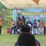 Kegiatan School to Geopark di Danau Tarusan Kamang, Kabupaten Agam yang digelar oleh Dinas Pariwisata Provinsi Sumatera Barat (Antara/Alfatah)-1669283389