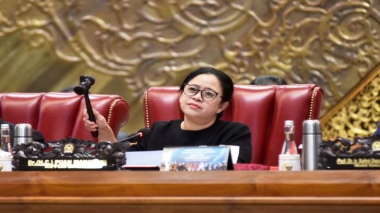 Ketua DPR RI Dr. (H.C) Puan Maharani saat memimpin Rapat Paripurna. (Jaka/nr)