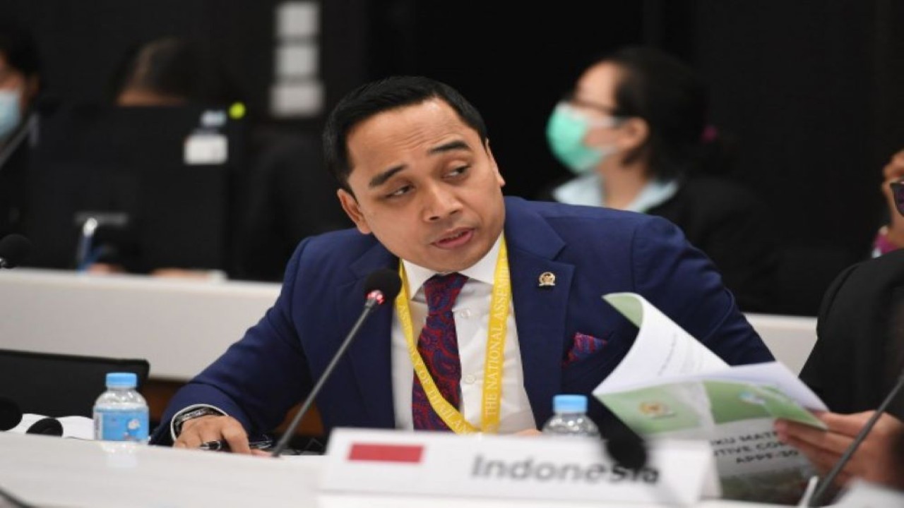 Wakil Ketua BKSAP DPR RI Putu Supadma Rudana dalam forum parlemen dunia atau Inter-Parliamentary Union (IPU). (Ist/nvl)