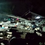 Satu unit rumah ambruk rata tanah akibat gempa bumi pada MInggu (20/11) malam di Kupang, NTT. FOTO ANTARA/HO--BPBD Kupang-1669002434