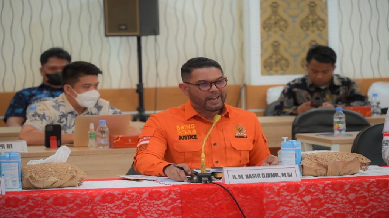 Anggota Komisi III DPR RI Muhammad Nasir Djamil saat mengikuti Kunjungan Kerja (Kunker) Reses Komisi III DPR RI. Foto: Kiki/nr