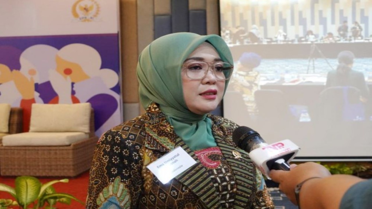 Anggota BKSAP DPR RI Ema Umiyyatul Chusnah usai menjadi penanggap (discussant) pada WFD Series of ASEAN Women's Political Leadership Events Session 1 'Launch of ASEAN Women's Political Leadership Research'. (Ist/nr)