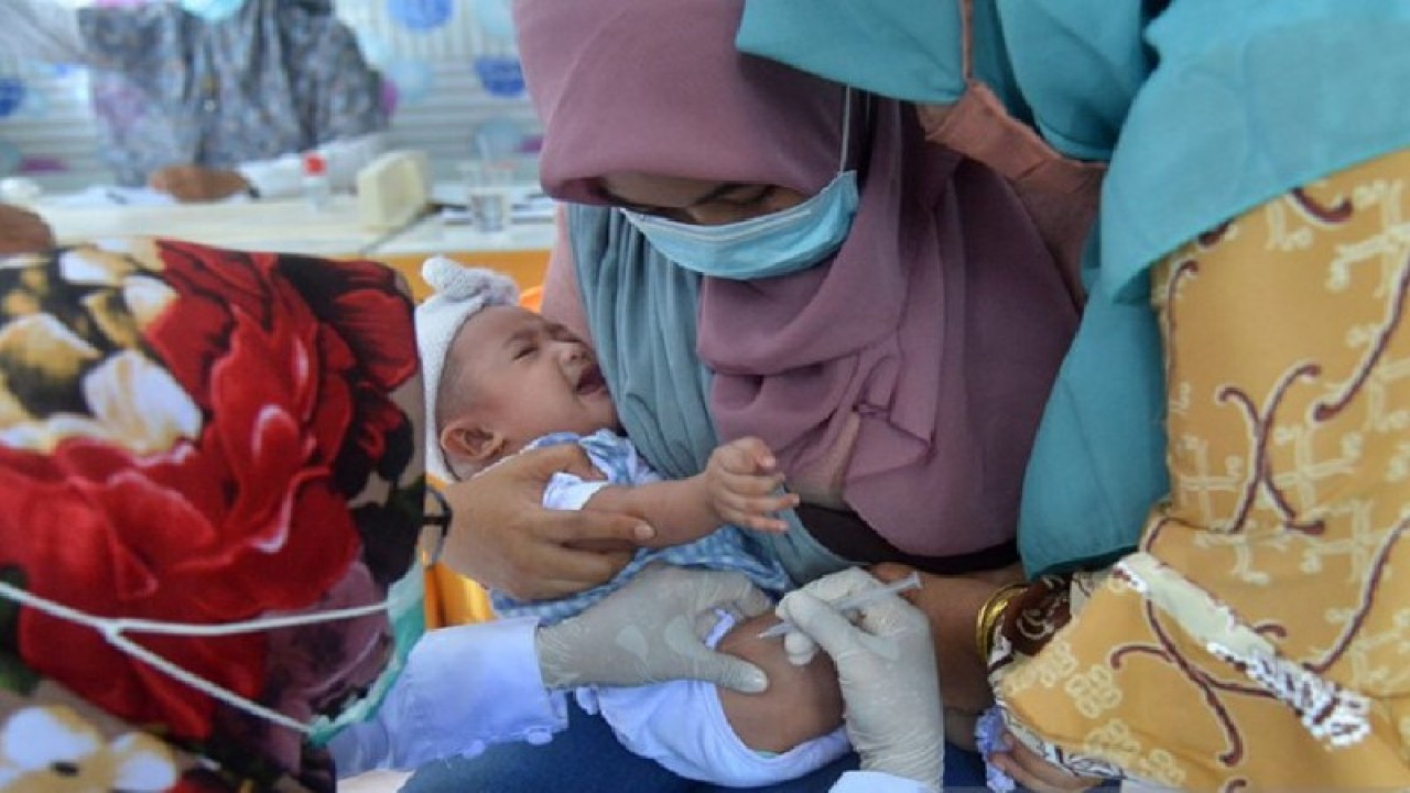 Ilustrasi - imunisasi anak. ANTARA FOTO/Ampelsa