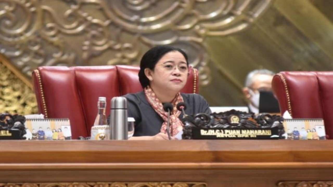 Ketua DPR RI Dr. (H.C.) Puan Maharani saat Rapat Paripurna DPR RI Masa Persidangan II Tahun 2022-2023. (Jaka/nr)