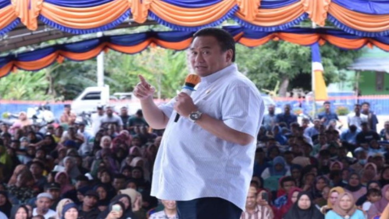 Wakil Ketua DPR RI Koordinator Bidang Industri dan Pembangunan (Korinbang) Rachmat Gobel. (Andri/Man)