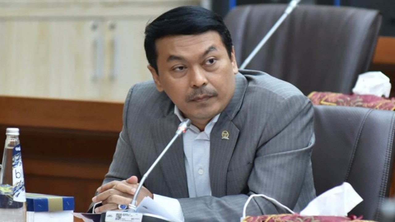 Anggota Komisi VI DPR RI Rudi Hartono Bangun dalam Rapat Dengar Pendapat (RDP) dengan Dirut PT Pertamina Patra Niaga dan PT Pertamina International Shipping, Rabu (7/12/2022). Foto: Oji/Man