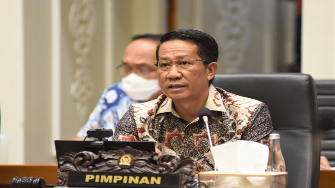 Ketua Badan Legislasi (Baleg) DPR RI Supratman Andi Agtas saat Rapat Pleno membahas Rancangan Undang-Undang (RUU) Kesehatan, di Gedung DPR RI, Senayan, Jakarta, Rabu (11/1/2023). (Devi/Man)