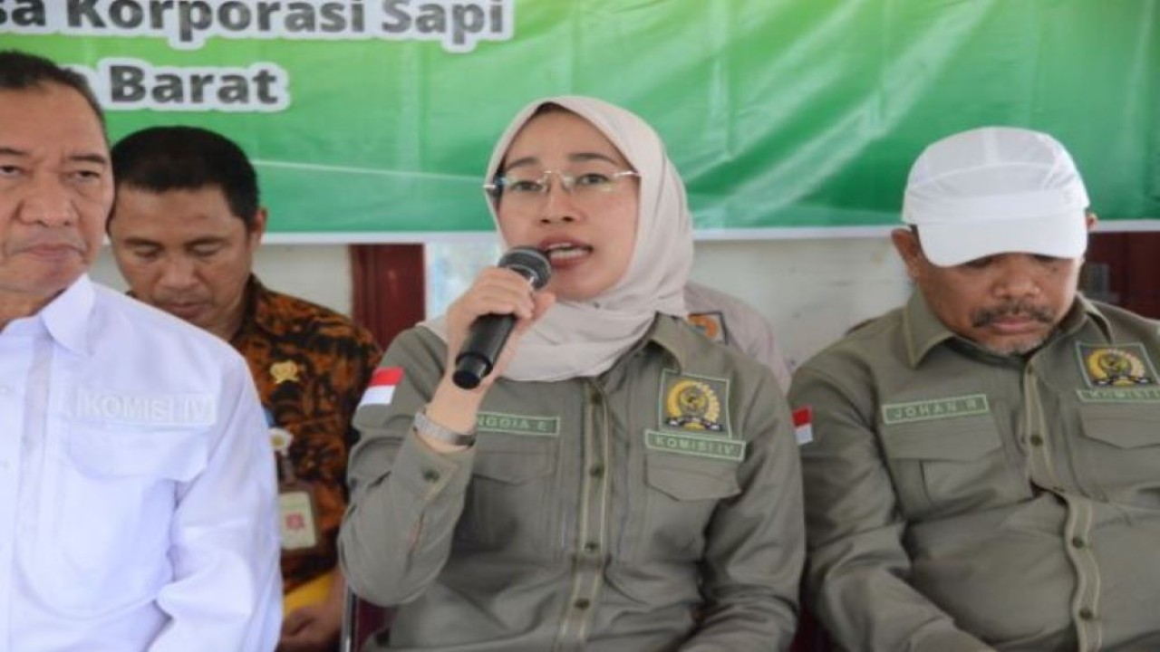 Wakil Ketua Komisi IV DPR RI Anggia Erma Rini saat memimpin pertemuan Kunjungan Kerja (Kunker) masa reses Komisi IV DPR RI ke Lombok Tengah, Provinsi NTB, Jumat (17/2/2023). (Anju/nr)