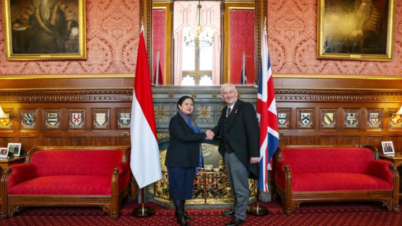 Ketua DPR RI, Puan Maharani bertemu dengan Speaker of the House of Commons of the United Kingdom (UK) Sir Lindsay Hoyle beserta sejumlah anggota parlemen Inggris lainnya.