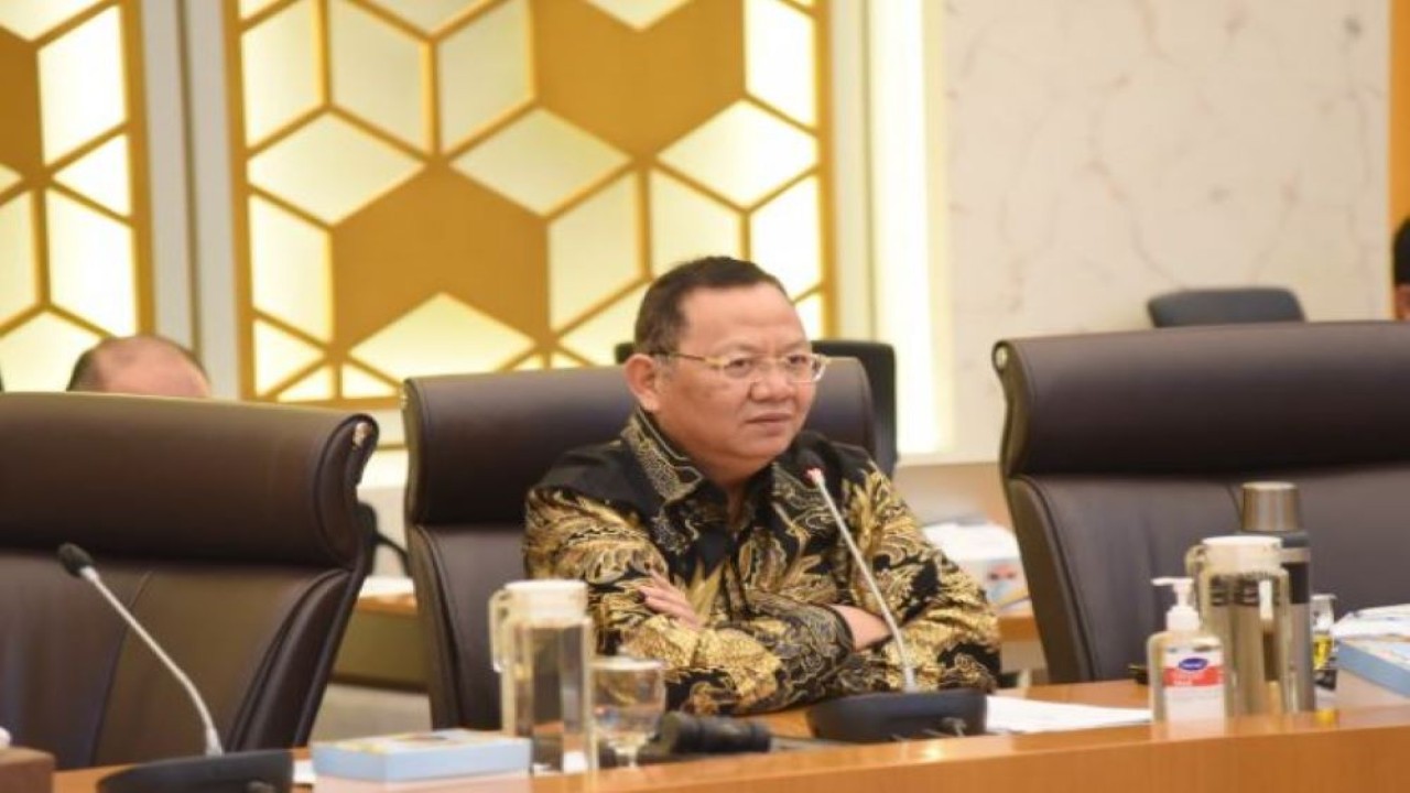 Ketua Komisi IV DPR RI Sudin saat Rapat Kerja Komisi IV dengan Eselon I KLHK dan jajarannya di Gedung Nusantara, DPR RI, Senayan, Jakarta, Senin (6/2/2023). (Arief/nr)