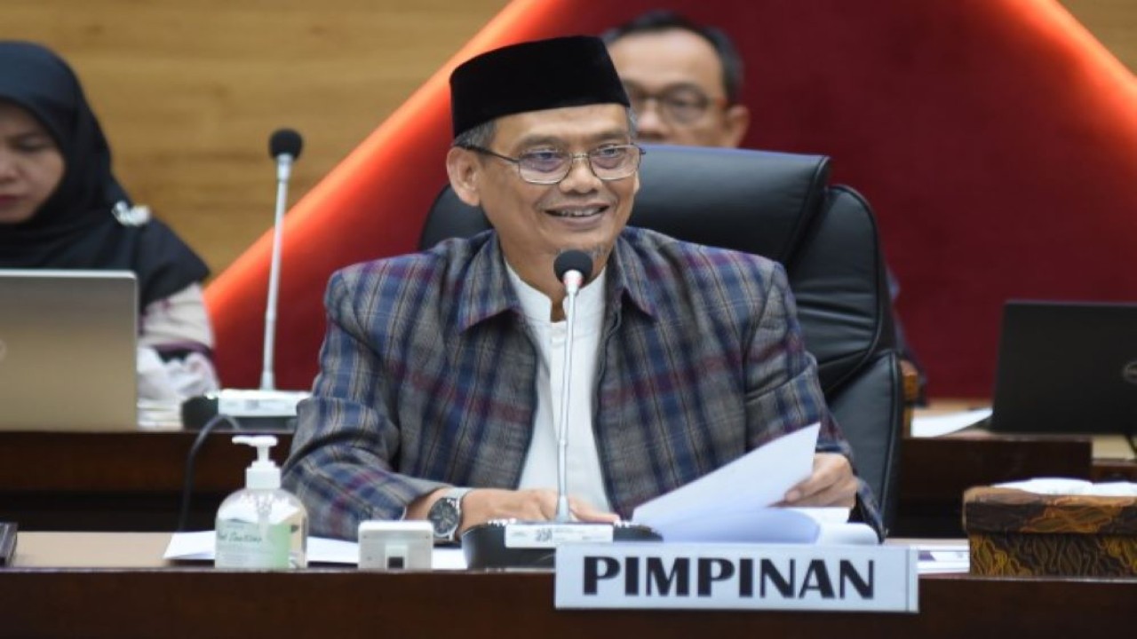 Wakil Ketua Komisi X DPR RI Abdul Fikri Faqih saat mengikuti Rapat Dengar Pendapat Umum Komisi X DPR RI dengan para perwakilan penggerak komunitas perpustakaan di Gedung Nusantara I, Senayan, Jakarta, Rabu (6/4/2023). (Dep/nr)