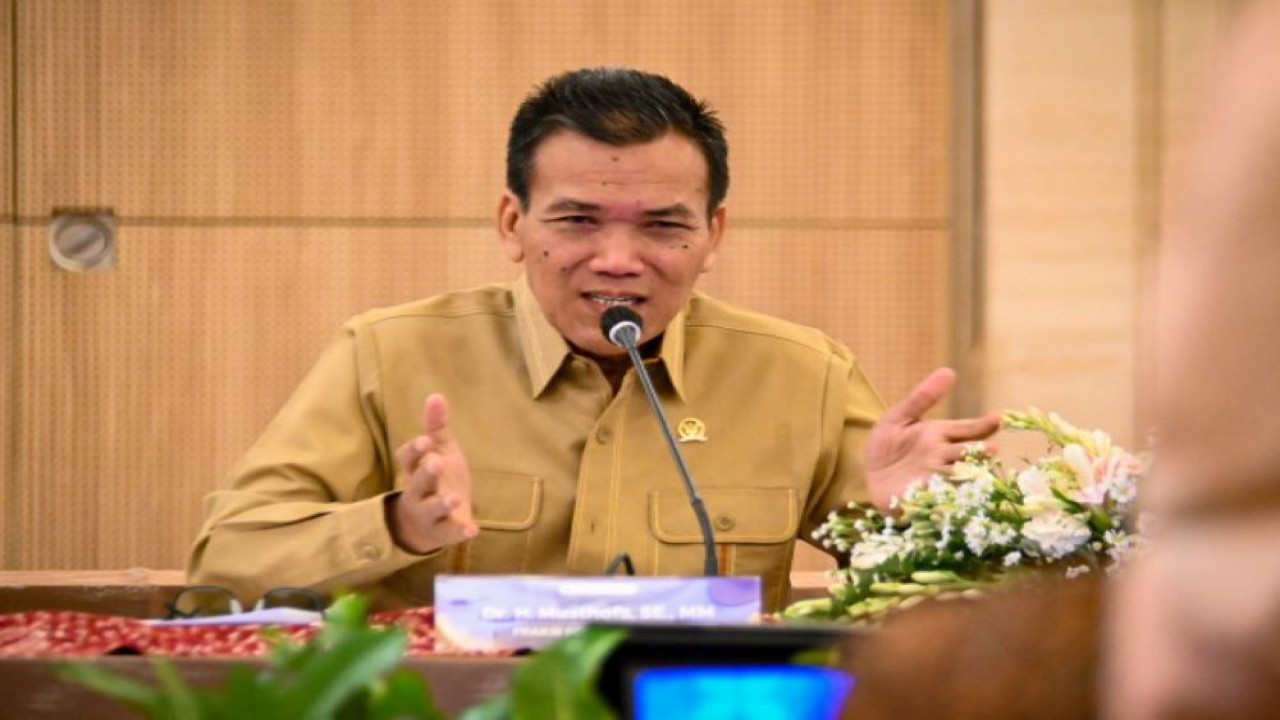 Anggota Komisi XI DPR RI Mustofa selaku Ketua Tim Kunjungan Kerja Spesifik (Kunspik) Komisi XI DPR RI ke Provinsi Jawa Tengah, Kamis (6/4/2023). (Rdn/Man)