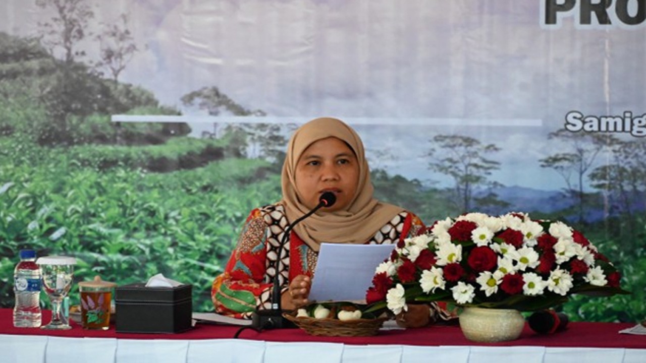 Ketua Kaukus Perempuan Parlemen Diah Pitaloka saat mengahadiri pertemuan di Yogyakarta, Senin (8/5/2023). Foto: Bianca/nr