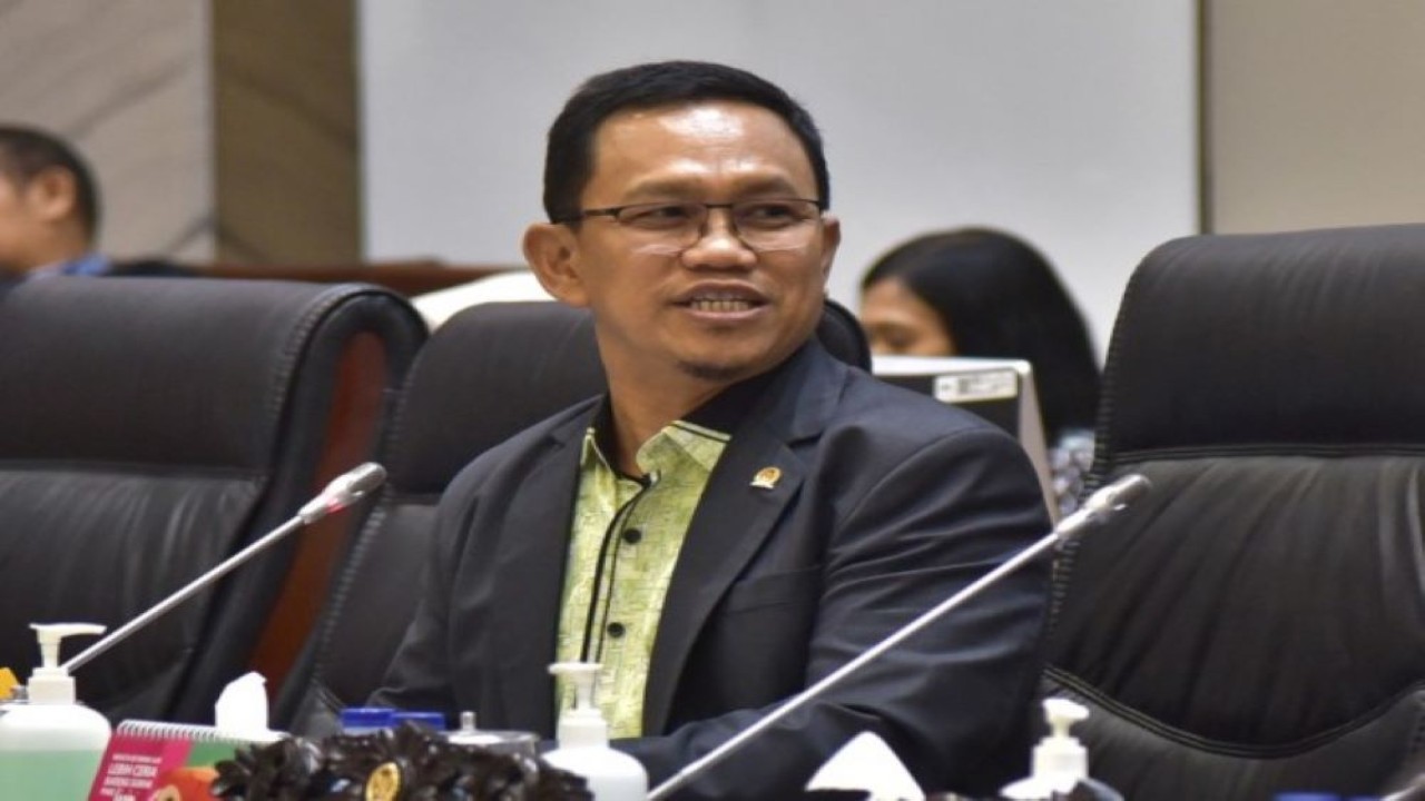 Wakil Ketua Komisi XI Amir Uskara saat Rapat Dengar Pendapat dengan Kepala Badan Pengawasan Keuangan dan Pembangunan (BPKP) terkait Pengantar RKA dan RKP BPKP Tahun 2024. Pada rapat yang diselenggarakan Senin (26/6/2023) di Gedung Nusantara I Senayan, Jakarta. (Mu/Man)