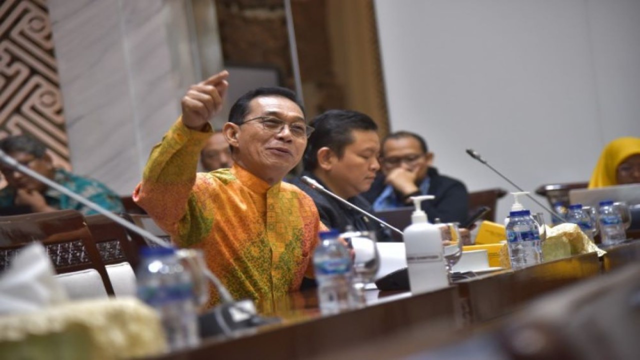 Anggota Komisi XI DPR RI Gus Irawan Pasaribu saat mengikuti Rapat Dengar Pendapat Komisi XI dengan Kepala BPKP di Gedung Nusantara I, Senayan, Jakarta, Senin (26/6/2023). (Munchen/nr)