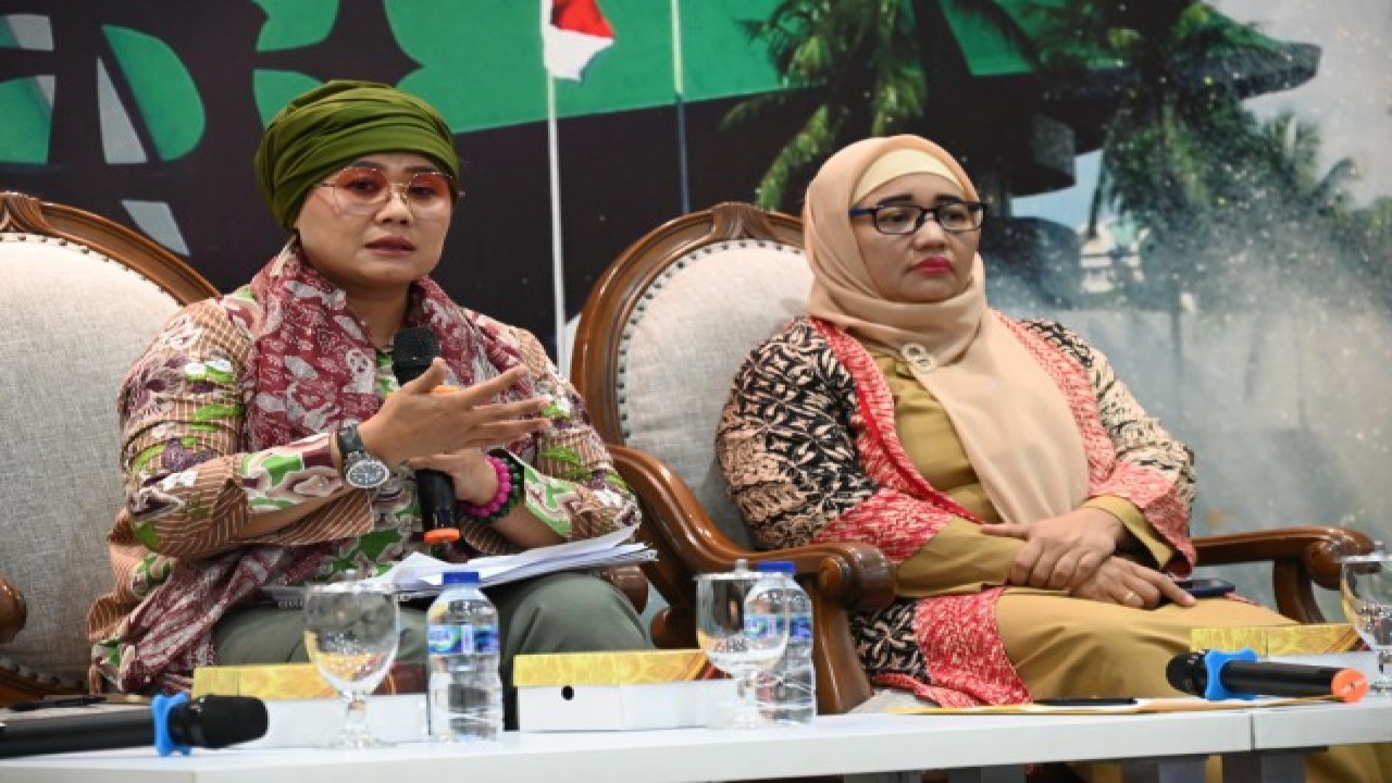 Anggota Badan Legislasi (Baleg) DPR RI Luluk Nur Hamidah dalam diskusi Forum Legislasi di Gedung Nusantara III, DPR RI, Senayan, Jakarta, Selasa (06/06/2023). Foto : Farhan/Man