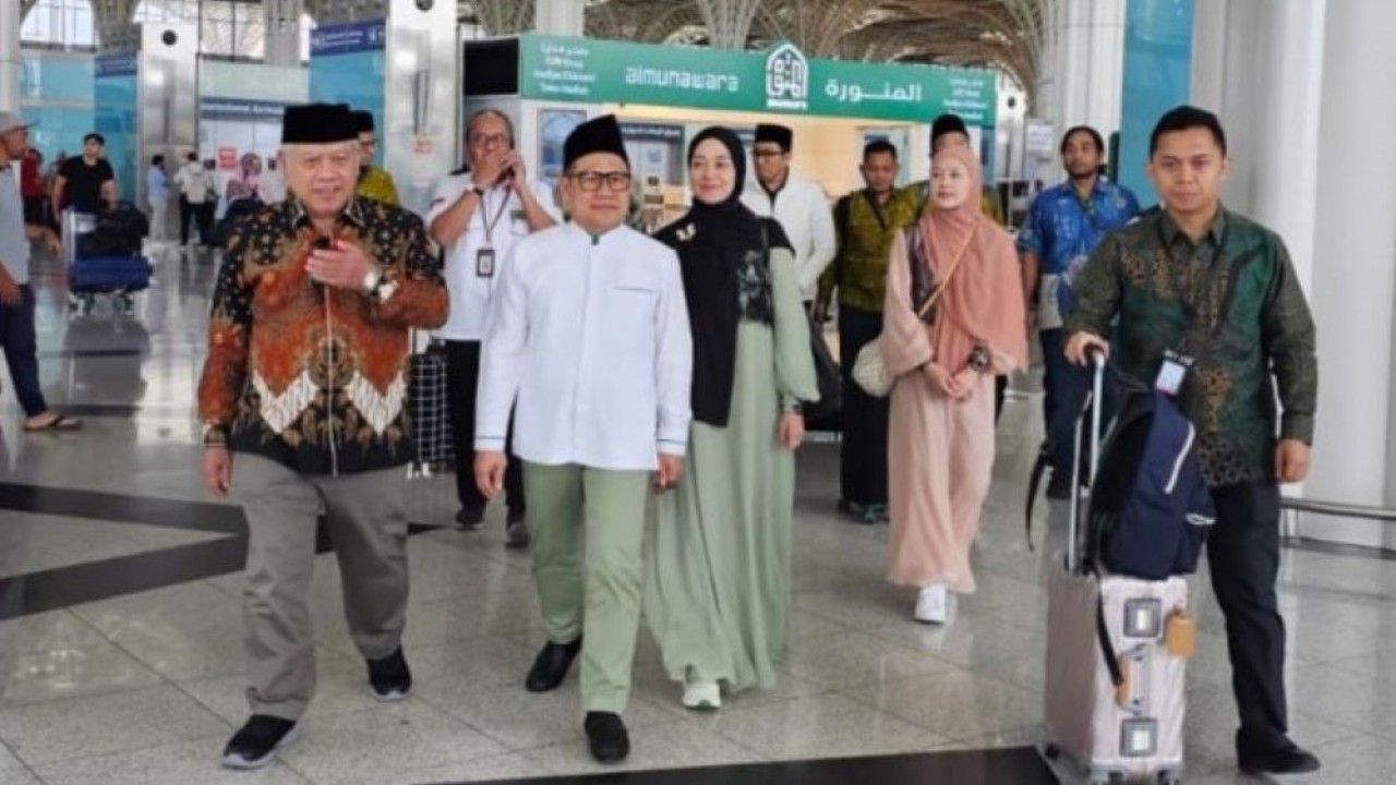 Wakil Ketua DPR RI Muhaimin Iskandar saat memimpin Kunjungan Kerja Timwas Haji tahun 1444 H/2023 M di Arab Saudi. Kamis, (22/06/2023). (Oji/Man)