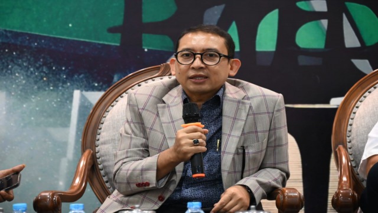 Anggota DPR RI Fadli Zon dalam diskusi Dialektika Demokrasi dengan tema ’DPR Mengawal Demokrasi Menuju Indonesia Maju’ di Gedung Nusantara III, DPR RI, Jakarta, Jumat (25/8/2023). Foto : Farhan/Man