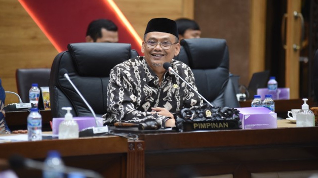 Wakil Ketua Komisi X DPR RI Abdul Fikri Faqih saat Rapat Kerja Komisi X DPR RI dengan Menparekraf/Kepala Baparekraf RI, dengan agenda Membahas Laporan Keuangan Pemerintah Pusat APBN TA 2022. Foto: Dep/nr