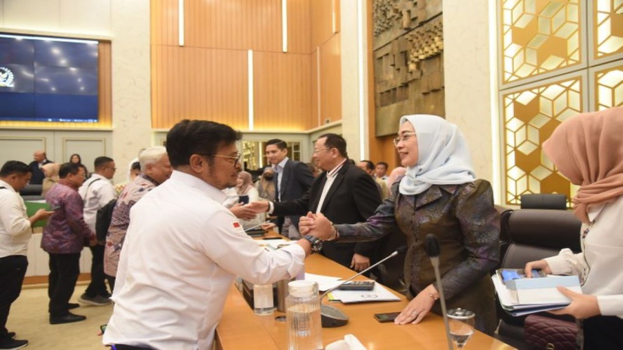 Wakil Ketua Komisi IV DPR RI Anggia Erma Rini usai Rapat Kerja Komisi IV DPR RI bersama Menteri Pertanian yang dilaksanakan pada Rabu (13/9/2023) di Gedung Nusantara, Senayan, Jakarta. (Arief/nr)