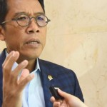 Anggota Komisi XI DPR RI Mukhamad Misbakhun saat diwawancarai Parlementaria. Foto: Runi/nr-1695365023