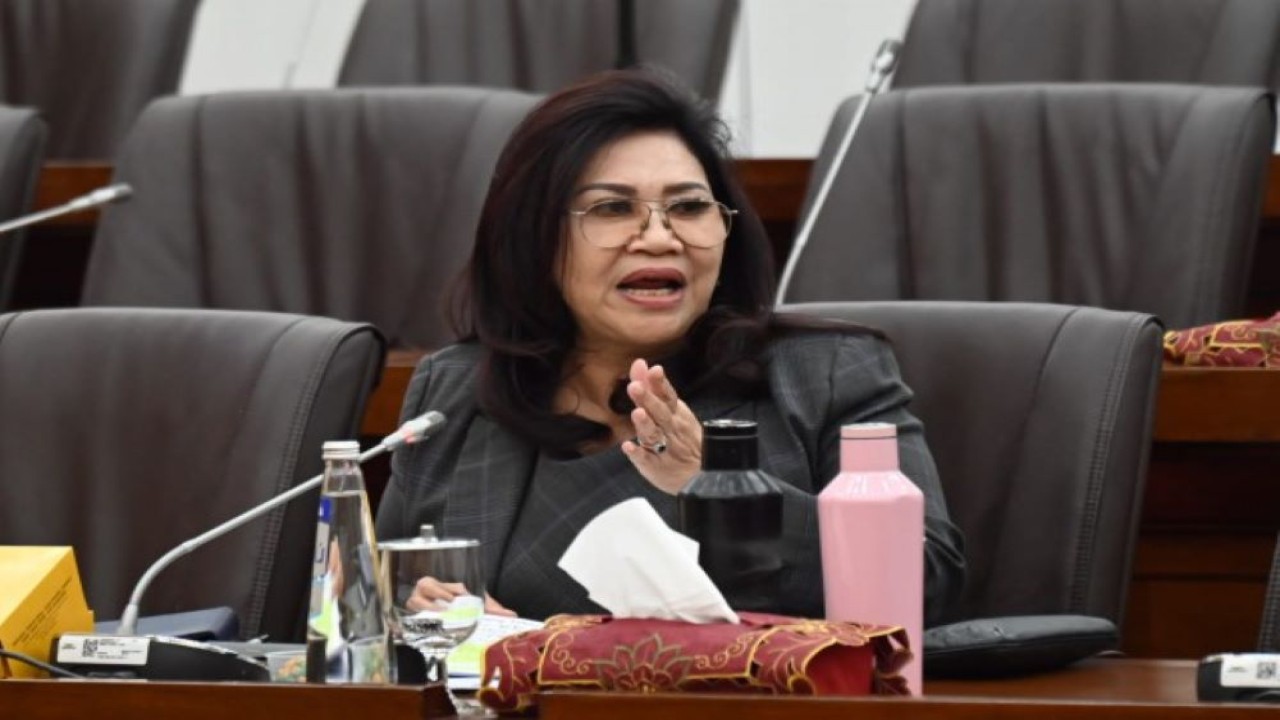 Anggota Komisi VI DPR RI Evita Nursanty saat Raker Komisi VI dengan Kementerian Koperasi-UMKM dan Kementerian Investasi/Kepala BKPM di Gedung Nusantara I, DPR RI, Senayan, Jakarta, Senin (4/9/2023). (Farhan/nr)