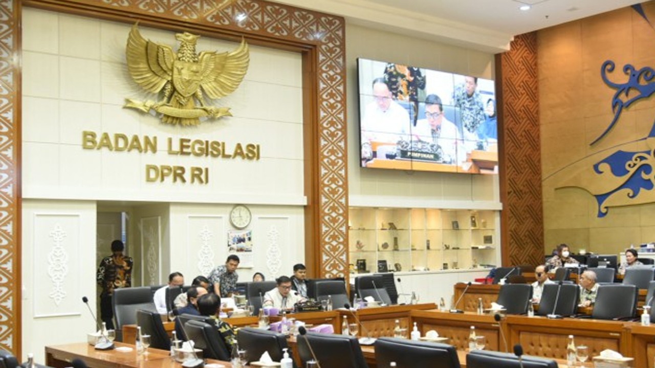 Wakil Ketua Baleg Achmad Baidowi sebagai Ketua Panja Harmonisasi RUU Migas saat rapat Baleg di Gedung Nusantara I, DPR RI, Senayan, Jakarta, Rabu (6/9/2023). Foto: Oji/nr