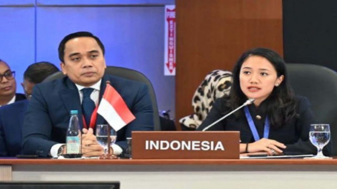 Anggota BKSAP DPR RI Puteri Komarudin saat mengikuti Forum Kerja Sama di Wilayah Asia-Pasifik di Bidang Kesehatan Universal di Manila, Filipina, Jumat (25/11/2023). Foto: Shane/nr