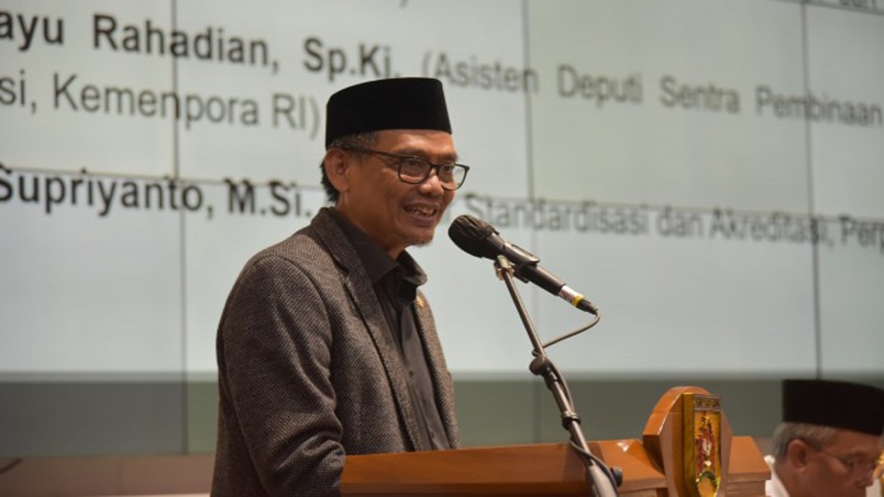 Wakil Ketua Komisi X DPR RI Abdul Fikri Faqih saat memimpin Kunjungan Kerja Reses Komisi X DPR RI di Banjarbaru, Kalimantan Selatan, Rabu (06/12/2023). Foto: Singgih/nr