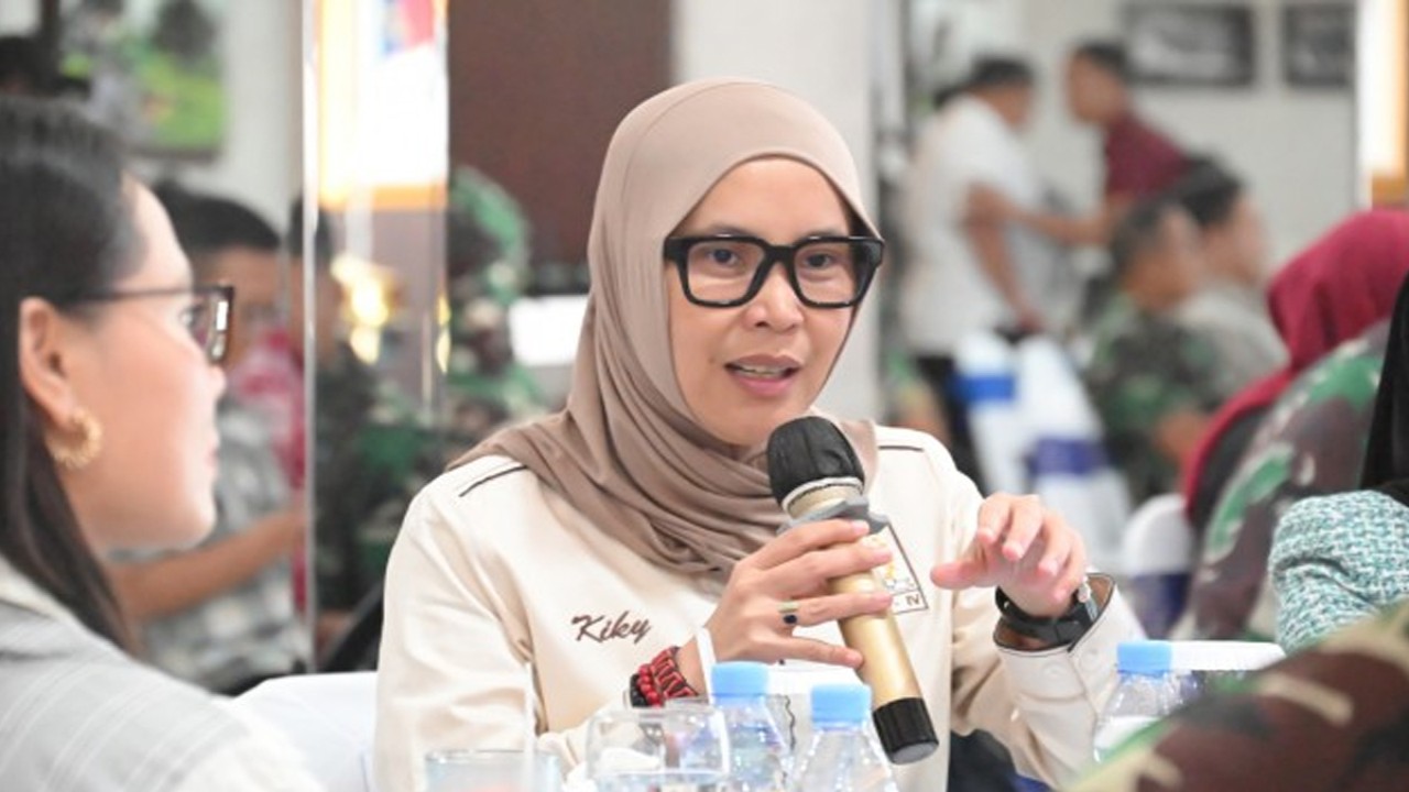 Anggota Pansus RUU Kelautan Riezky Aprilia saat mengikuti agenda kunjungan kerja Pansus RUU Kelautan di Kota Palembang, Sumatera Selatan, Senin (29/1/2024). Foto: Saum/nr