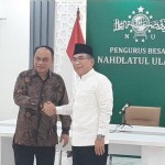 Menteri Komunikasi dan Informatika Budi Arie Setiadi dan Ketua Umum PBNU Kiai Haji Yahya Cholil Staquf.-1705582680